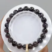 (店+)【田芯】天然紫黑超七 8.5mm 紫三輪 收藏級 實品超美 獨一無二 現貨 (可含鑑定書)