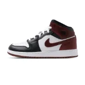 Nike Air Jordan 1 Mid SE 大童 白黑紅 AJ1 喬丹 中筒 運動 休閒鞋 HF3193-102