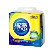 【得意】連續抽取式花紋衛生紙 100抽x10包x2串