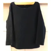 UNIQLO 圓領七分袖毛衣（女）