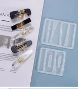 ☆荳荳龍~DIY手作黏土☆ 髮夾 矽膠模具 水晶膠模具 滴膠模 環氧樹脂UV膠模具(單入)