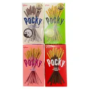 清檸の小舖✨（即期良品）Pocky 百奇 巧克力棒（紅）草莓棒（粉）牛奶餅乾棒（白）抹茶棒（綠）