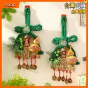 端午節艾草入戶大門把手掃帚掛件裝飾萬字結葫蘆香包香囊蒲扇掛飾Xuan🥨