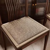 【Quality 聚家】餐椅坐墊 中式雙面椅墊 紅木椅子墊 加厚海綿坐墊 實木椅墊 50*50cm（防滑顆粒底