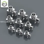 領邦五金配件 上新 304/316不鏽鋼加厚高壓雙內絲數控直角彎頭內螺紋彎通1分2分3分4
