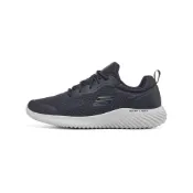 (店+)【SKECHERS】232005-NVY Skechers斯凱奇 Bounder 網面舒適運動 網布 低幫 休閒跑步鞋 男款 藍