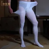 小紅娘大碼男士打底絲襪 80D天鵝絨緊身連褲襪原味戀足飛機襪子男