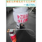 桶裝瓦斯轉卡式瓦斯270元~高雄微笑露營窩機車宿野營戶外登山露營美學車床黑化瓦斯桶轉卡式瓦斯轉接頭小港總店