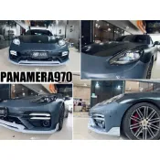 小亞車燈-全新 保時捷 PANAMERA 970 前期 升級 971 turbo 舊款改新款 前保桿 大燈 前下巴