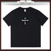 Supreme 新款 潮牌 纯棉 字母 印花 短袖 男女 夏季 T恤 圆领 休闲 宽松 半袖 百搭 上衣