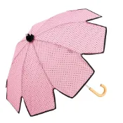 Prolla 印花點點花瓣手開直傘｜特殊花瓣傘面造型 文創商品 雨晴兩用 直傘 300g
