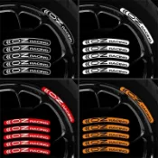 本田專用 車貼 汽車貼紙 CRV Fit Civic City Hrv 前羽車貼OZracing輪轂貼紙改裝輪轂 一路旺