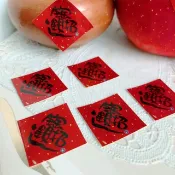 綜和春聯小貼紙 吉祥如意 招財進寶 福 滿 大發 平安_洛可可草莓