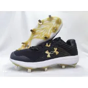 UA UNDER ARMOUR Yard系列 棒球鞋 棒球釘鞋 鐵釘 低筒 黑金 3022999-006 大自在