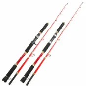 喜挖2店 【喜挖】深海船釣竿超硬實心150#大物鐵板竿電絞船杆南油釣底海竿威海