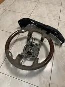 BMW E65  E66核桃木方向盤 E39右側邊蓋