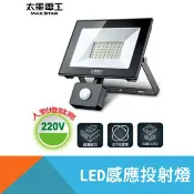 耐而久五金 【太星電工】LED感應投射燈 30W/50W 110V/220V