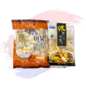 【韓國忠清南道】韓國海產協會NO.1-釜山綜合魚板 附高湯 360g（左）、綜合甜不辣 220g（右）魚板湯 需低溫宅配