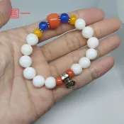 天然硨磲手珠，避邪擋煞，佛教七寶，車磲，消災解厄，避邪檔煞，送家人，水晶，平安，送禮，現貨，手鍊手鏈