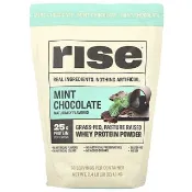 【iHerb】Rise Bar, 乳清蛋白質粉，薄荷巧克力味，2.4 磅（1.1 千克）
