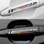 VW RLINE 門把手貼 車門 貼紙 GOLF GTI TIGUAN T5 POLO CADDY 