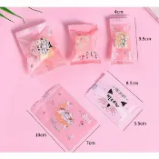歐培拉 【嚴選&現貨】粉色猫咪四合一 磨砂 封口袋 餅乾袋 烘焙餅乾袋 機封袋 玫瑰花機封袋 牛軋餅袋 機封袋 包裝袋 餅乾包裝