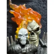 C.M.F@ 2007年 ㊣ MARVEL GHOST RIDER 惡靈戰警 三件組立式小公仔 不含車（組合本體+台座）