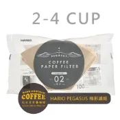 (店+)【馬克老爹】HARIO PEGASUS日本製 原色/白色台型梯形濾紙 102/103扇形濾紙｜100入