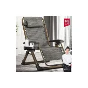 (店+)躺椅折疊午休睡椅辦公室沙灘椅成人休閒靠椅夏天老人家用逍遙藤椅  搖椅 折疊椅 折疊躺椅 休閒躺椅 折疊床椅