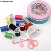 💞新品 針線盒套裝便攜家用高檔手縫小型百寶箱學生可愛針線包多功能結實