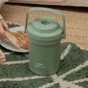 【THERMOS 膳魔師】森活綠境不鏽鋼真空燜燒提鍋1800ml(TCRA-1802-MPG)