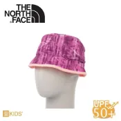 悠遊山水戶外生活館 【The North Face 童 抗UV遮陽帽《桃粉紫蘆葦印花》】A9MZ/雙面漁夫帽/防曬/遮陽帽