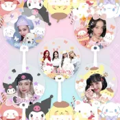 快印客製✨【可客製化】【扇子】BLACKPINK週邊 透扇 LISA 金智妮 樸彩英 金智秀 同款應援扇子