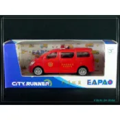 【樂達玩具】易保 CITY RUNNER【119消防局救護車 紅色】聲光迴力 合金車 1069A (低消200元)