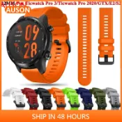 適用於 Ticwatch Pro 3 Ultra GPS Pro X/Pro 3 LTE/GTH 2 22mm矽膠錶帶