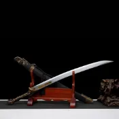 【龍泉劍莊】龍泉刀劍一體鍛造鎮宅繡春刀高錳鋼長款訓練收藏戶外未開刃