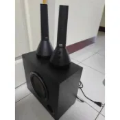 正常良品外觀佳 重低音沉穩厚實 美國奧特藍星ALTEC LANSING VS4621 2.1喇叭 小臥