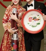 協貿國際日用品生活館 中式婚禮攝影道具紅色暖瓶熱水壺婚紗影樓拍照復古敬茶杯臉盆托盤
