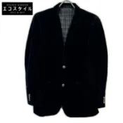 【DOKODEMO】Burberry Black Label 11 年黑色絲絨夾克，L 碼 [二手]