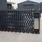 【可開統編】不銹鋼電動伸縮門大門鋁合金無軌自動推拉門學校電動門工廠封板門