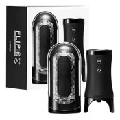 ╴送300ml潤滑液╴TENGA FLIP 0旋震(黑)TFZ-103R*飛機杯.情趣用品.跳蛋.按摩棒.自慰器.情趣商