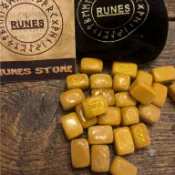 【藥魂】黃碧玉 盧恩符文石 盧恩水晶 符石 Rune 占卜道具 魔法儀式 拍照道具 新手入門