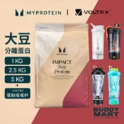 (店+)【MYPROTEIN】大豆分離蛋白粉《帶VOLTRX電動搖搖杯》｜植物蛋白 高蛋白 Soy Protein 自動攪拌杯