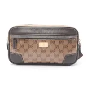 【DOKODEMO】【二手】Gucci GUCCI 腰包/斜背包 GG水晶 336672 米色/ブラウンPVC塗層帆布/皮革 GG水晶 男女通用