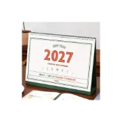 (店+)韓國 [Indigo] 2027 農曆 復古 B4大桌曆 雙面日程本 14個月/韓國製造