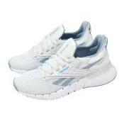 【REEBOK】訓練鞋 Nano Gym 女鞋 白 藍 支撐 多功能 健身 運動鞋(100225429)