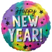 派對城 現貨【18吋鋁箔氣球(不含氣)-爆炸新年】 歐美派對 跨年派對 生日氣球 鋁箔氣球 派對佈置 拍攝道具 新年派對