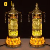 時尚家居 免運/附發票 公司貨 110V LED七彩供佛燈 蓮花燈 神明燈 神桌燈 大悲咒轉經筒佛燈 心經電動轉經輪佛前燈 轉經筒念佛機工廠現貨直銷 售後保障 店長推薦 5s12230