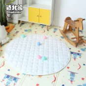 爬行墊 加厚家用 無毒無味 地墊  地墊子 爬爬墊 遊戲地墊 防摔墊 爬行地墊 嬰兒爬行墊 棉質加厚寶寶爬行墊爬爬墊圓形