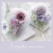 │Cathy Zakka House│凱希生活、人造花仿真花-韓系薰衣草色系非洲菊/波斯菊/花穗/乒乓菊/綜合香草小捧花